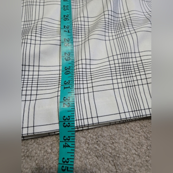 CAROLINA BELLE MONTREAL open front grey/ white long blazer/jacket. Size Medium - Picture 10 of 10